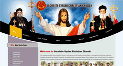 Desktop Screenshot of jacobitesyrianchurch.org