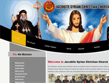 Tablet Screenshot of jacobitesyrianchurch.org